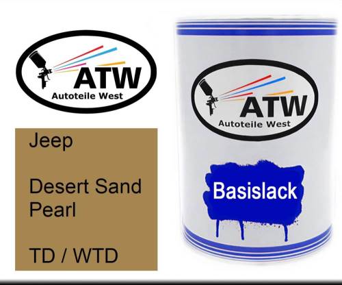 Jeep, Desert Sand Pearl, TD / WTD: 500ml Lackdose, von ATW Autoteile West.